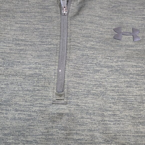 Under Armour‎ Coldgear 1/4 Zip Pullover Sweater Men's Medium Green Athletic - Picture 5 of 11